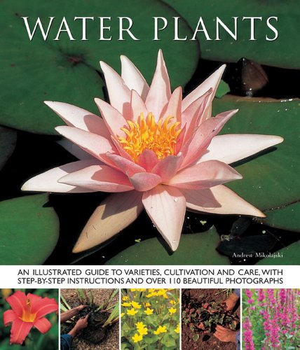 Book cover featuring a pink water lily and smaller plant images.
