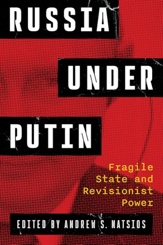 Book cover: "Russia Under Putin," red background with bold black and white text.
