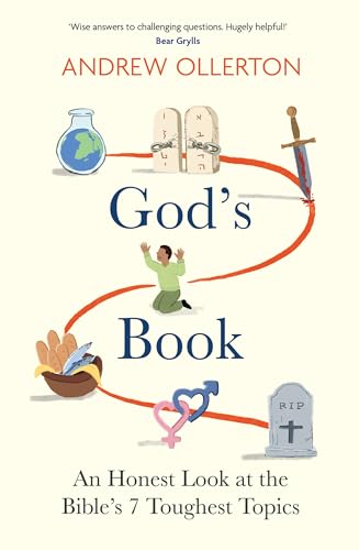 Book cover with illustrations of religious and symbolic objects, titled "God's Book".