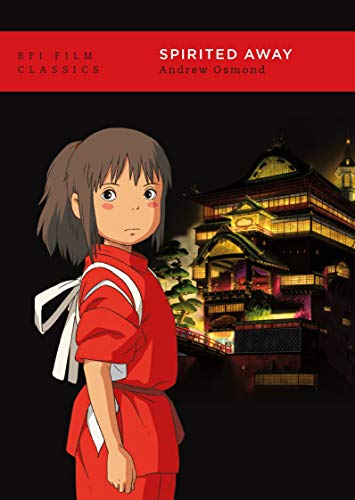“Spirited Away” book cover featuring Chihiro and a traditional bathhouse.