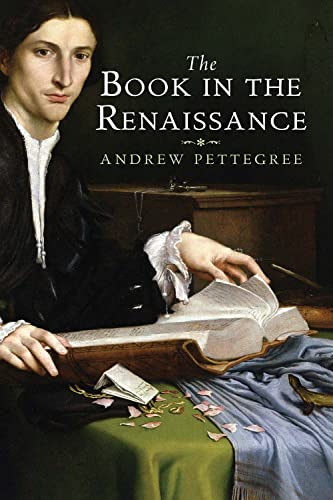 Book cover depicting a Renaissance-era person reading an open book.