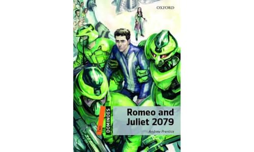Book cover: "Romeo and Juliet 2079" with futuristic characters.