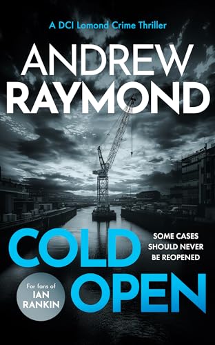 Book cover showing a construction crane over a dark river under a cloudy sky.