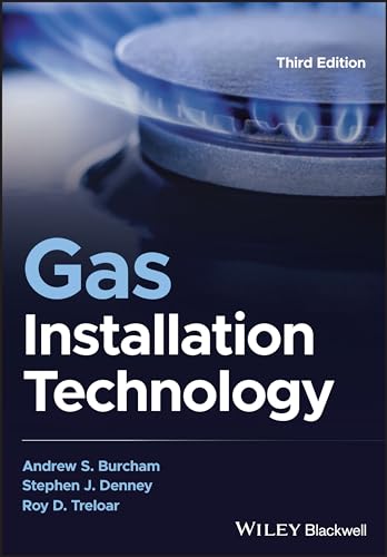 Book cover: "Gas Installation Technology," third edition, with a gas burner image.