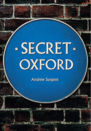 Book cover featuring a blue heritage plaque with “Secret Oxford” text.