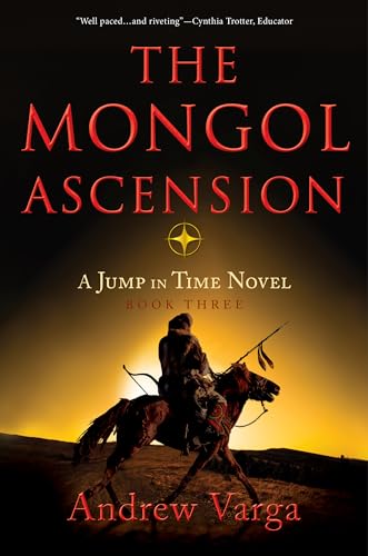 Book cover: Mongol warrior on horseback against a sunset landscape.