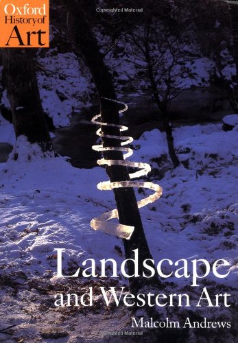 Book cover: snowy landscape with icicles, title "Landscape and Western Art".