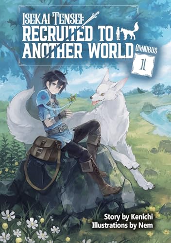 Light novel cover featuring a boy, a white wolf, and a fantasy landscape.
