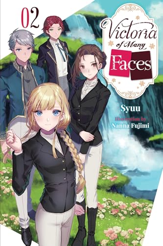 Cover of “Victoria of Many Faces, Vol. 2” featuring four anime-style characters.