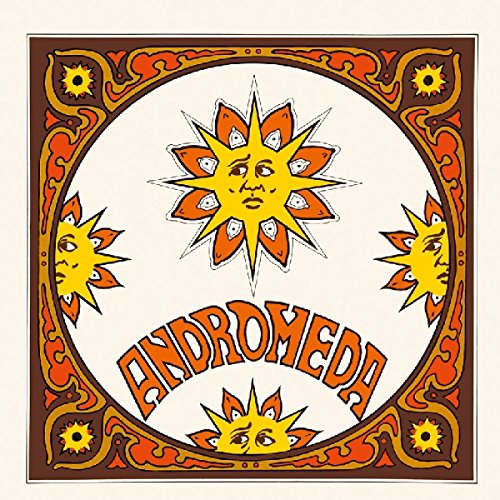 CD cover with a sun face and ornate orange and brown border.