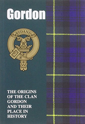 Book cover featuring a Clan Gordon crest and tartan pattern.