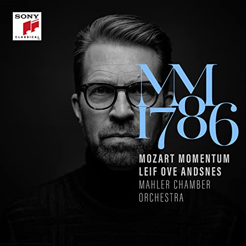 CD cover featuring pianist Leif Ove Andsnes and the year 1786.