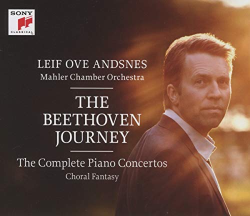 CD cover featuring pianist Leif Ove Andsnes in a brown suit.