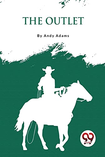 Book cover: "The Outlet" featuring a white silhouette of a cowboy on horseback.