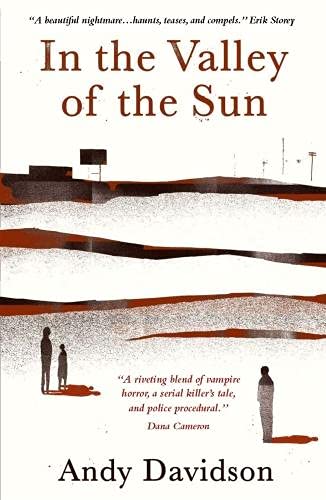 Book cover: "In the Valley of the Sun" with figures in a desert landscape.