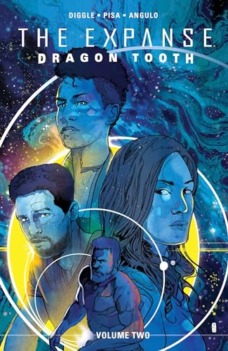 Comic book cover featuring four characters against a blue and yellow cosmic space background.