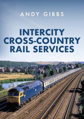 Book cover featuring a blue and white diesel train on railway tracks.