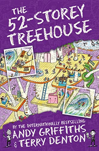 Book cover depicting a wildly illustrated, multi-level treehouse scene.