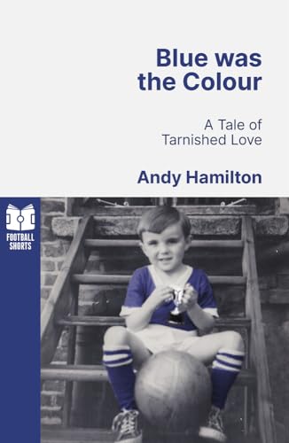 Book cover with a vintage photo of a young footballer.