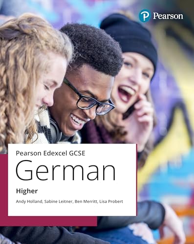 Edexcel GCSE German Higher student book cover with three smiling students.