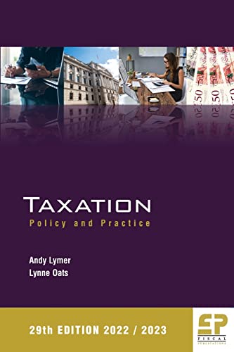 Book cover: "Taxation – Policy and Practice" 2022/2023 edition.