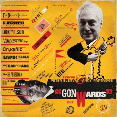 CD cover for "Gonwards" by Andy Partridge and Peter Blegvad, yellow background.