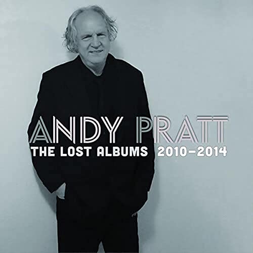 Black and white album cover featuring portrait of musician Andy Pratt.