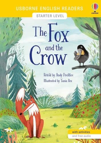 Book cover: fox looking at a crow perched on a branch.