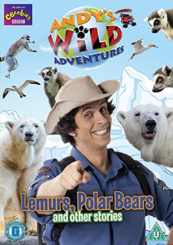 DVD cover featuring a man surrounded by animals, including polar bears and lemurs.