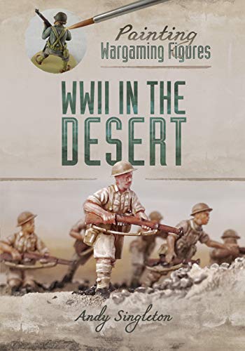 Book cover depicting WWII soldiers and painting supplies for miniature figures.