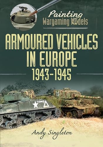 Book cover depicting painted scale model tanks from World War II Europe.