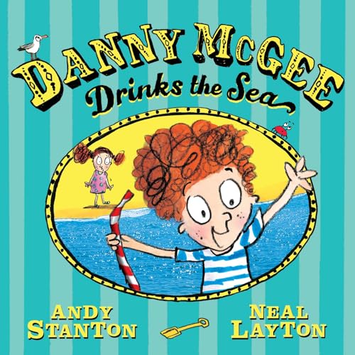 Book cover: red-haired boy with striped shirt and ocean scene.