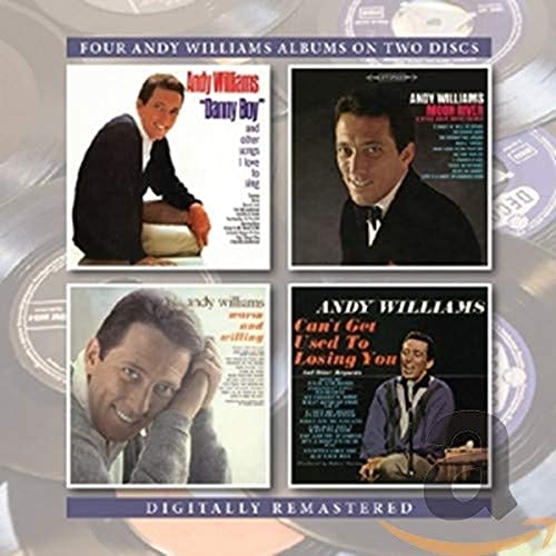 CD cover featuring singer Andy Williams with four album portraits.
