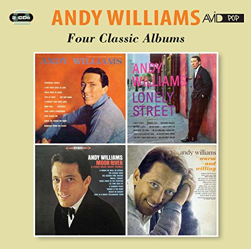 CD packaging featuring four album covers of Andy Williams in portraits.