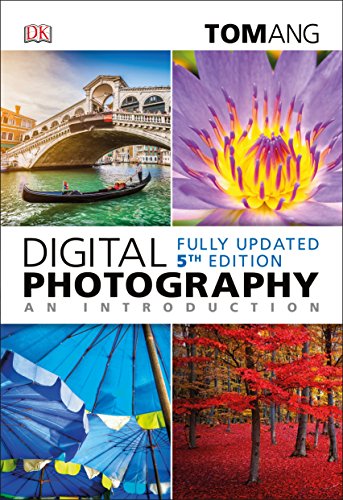 Book cover: "Digital Photography an Introduction," 5th edition, with example photos.