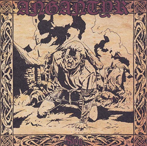 CD cover for Angantyr - Svig, depicting a distressed warrior illustration.