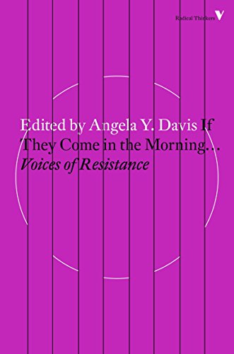 Book cover with a purple background, vertical black lines, and white circular graphic overlay.