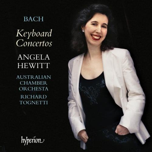 CD cover featuring pianist Angela Hewitt, black background, white text.