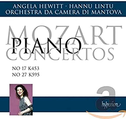 CD cover featuring "Mozart Piano Concertos" text with a small image of a woman.
