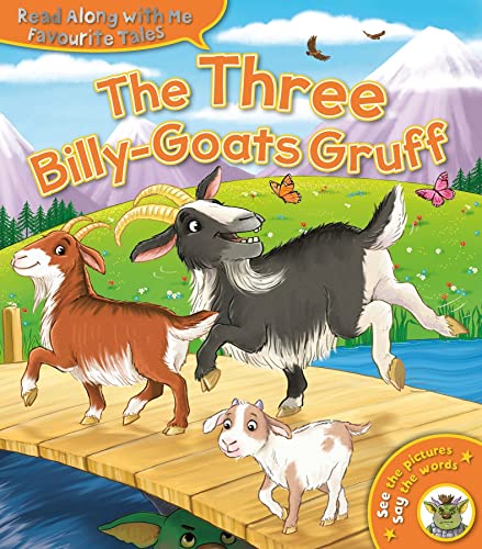 Cover of “The Three Billy-Goats Gruff” featuring three goats on a bridge.