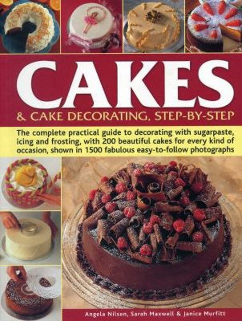 Book cover for “Cakes & Cake Decorating” featuring decorated cakes.