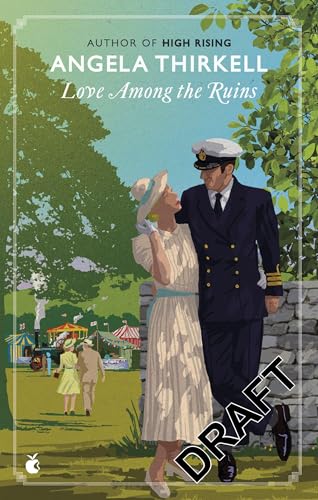 Book cover: couple in vintage attire near a fairground.