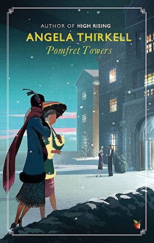 Book cover: “Pomfret Towers” by Angela Thirkell, featuring two women walking.