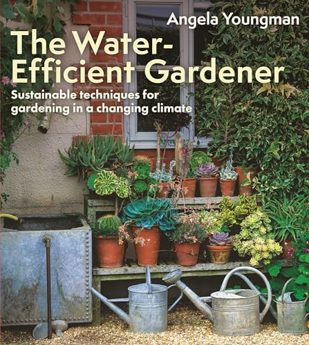 Book cover with succulents, gardening tools, and a window in the background.
