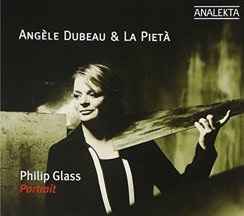 CD cover featuring Angèle Dubeau with La Pietà, and Philip Glass’s name.