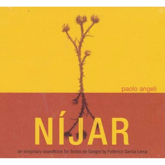 CD cover for “Níjar” by Paolo Angeli, featuring a plant silhouette.