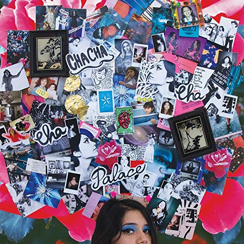 Album cover for Angelica Garcia’s “Cha Cha Palace” with collage and portrait.