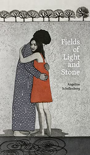 Book cover: embracing couple with trees and swirling patterns below.