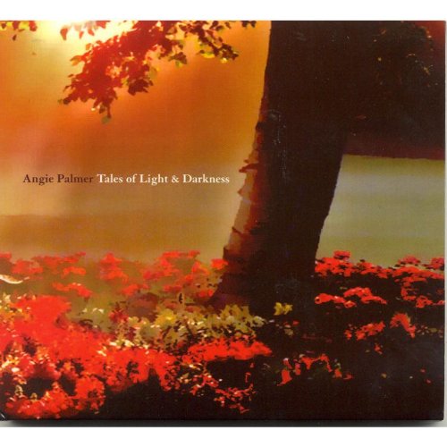 "Album cover featuring a serene lake scene with red foliage and a tree trunk."