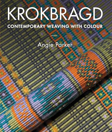 Book cover showing a close-up of colorful, geometric woven fabric with white text overlay.